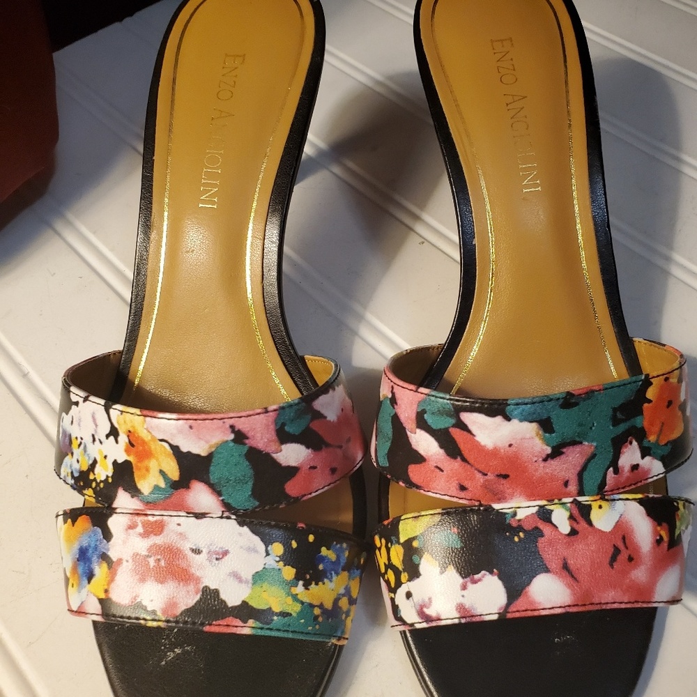Floral print Mules